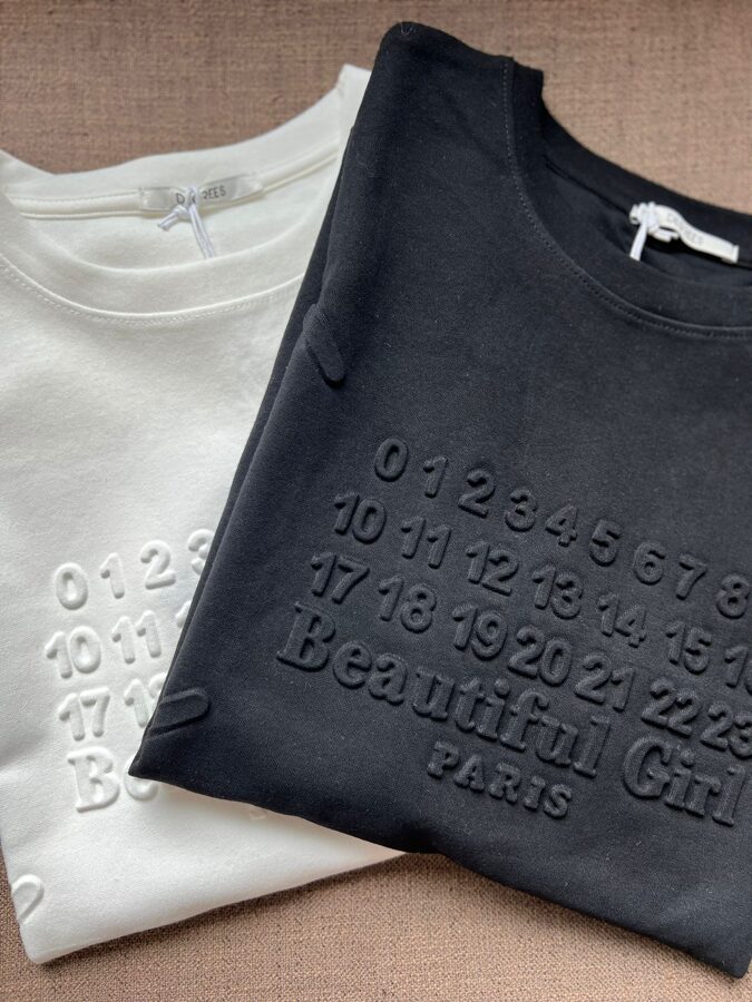 Sieviešu t-krekls oversize stilā “numbers”
