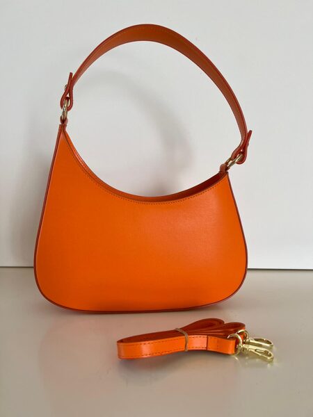 Кожаная сумка «VERA PELLE” orange1