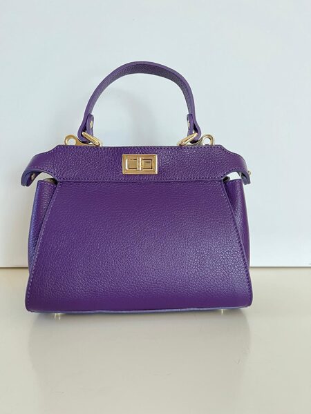 кожаная сумка “VERA PELLE”violet