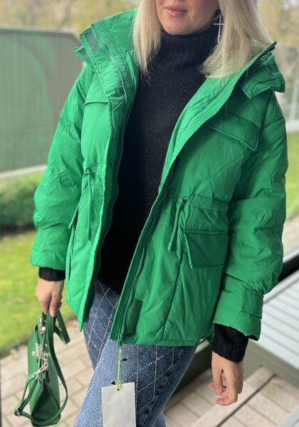 Куртка из натурального наполнителя “DEGREES” green ONE SIZE